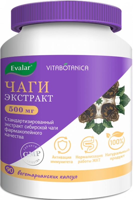 Витаботаника чага капсулы 500мг 90 шт.