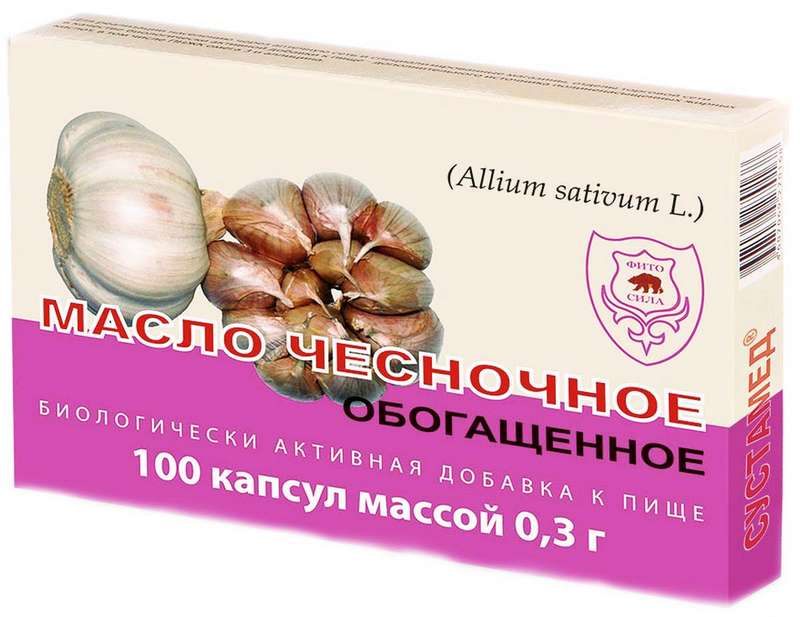 

СУСТАМЕД Масло чесночное обогащенное капсулы 100 шт.