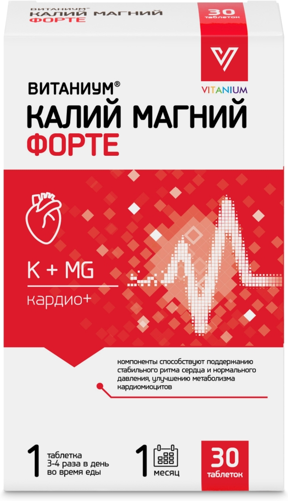 Витаниум Калий Магний Форте таблетки 30 шт.