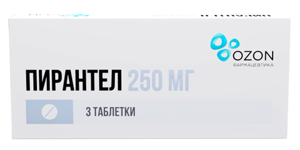 Пирантел 250мг 3 шт. таблетки без производителя