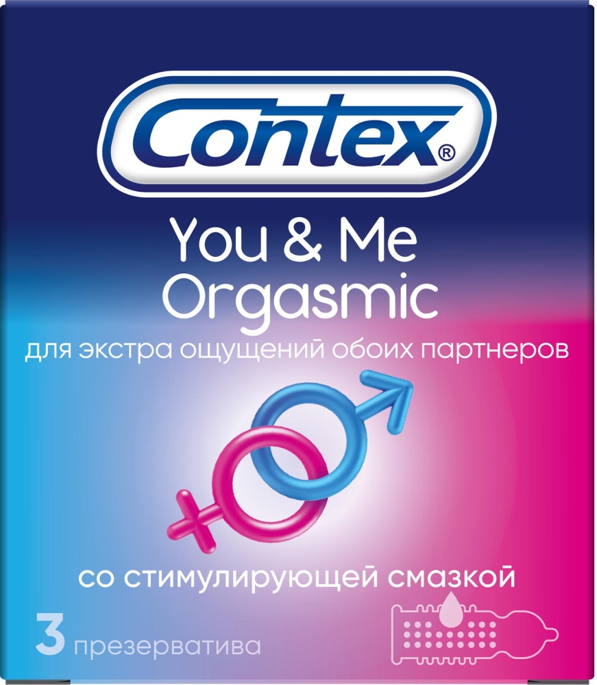 Контекс презервативы Ю энд Ми Оргазмик 3 шт.
