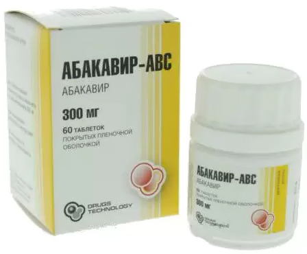 АБАКАВИР-АВС таблетки 300 мг 60 шт.