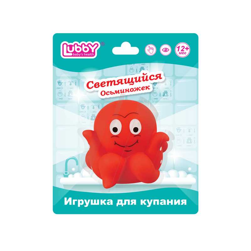 

ЛАББИ 13829 игрушка для купания светящийся осьминожек с 36 месяцев