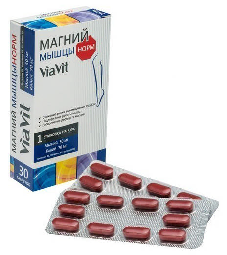 

МАГНИЙ МЫШЦЫНОРМ ВИАВИТ таблетки 30 шт.
