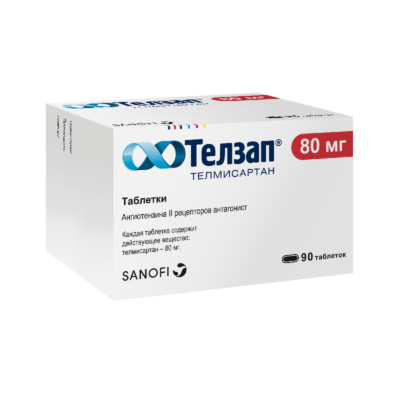 

ТЕЛЗАП таблетки 80 мг 90 шт.