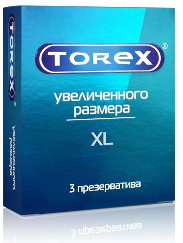 Торекс презервативы Увеличенный размер Xl 3 шт.