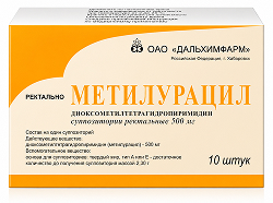 Метилурацил 500мг 10 шт. суппозитории Дальхимфарм