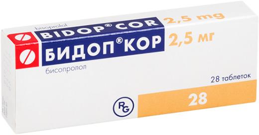 Бидоп Кор 2,5мг 28 шт. таблетки