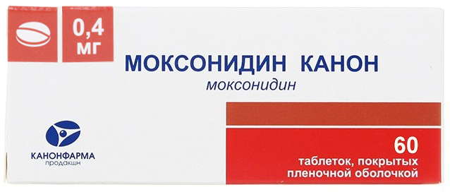 

МОКСОНИДИН КАНОН 0,4мг 60 шт. таблетки покрытые пленочной оболочкой продакшн ЗАО