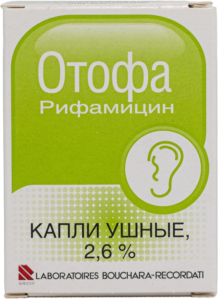 Отофа 2,6% 10мл капли ушные Фармастер