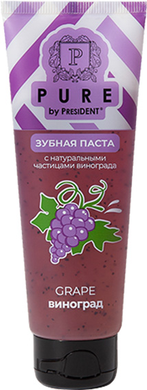 Пьюр зубная паста виноград (100мл) 115г