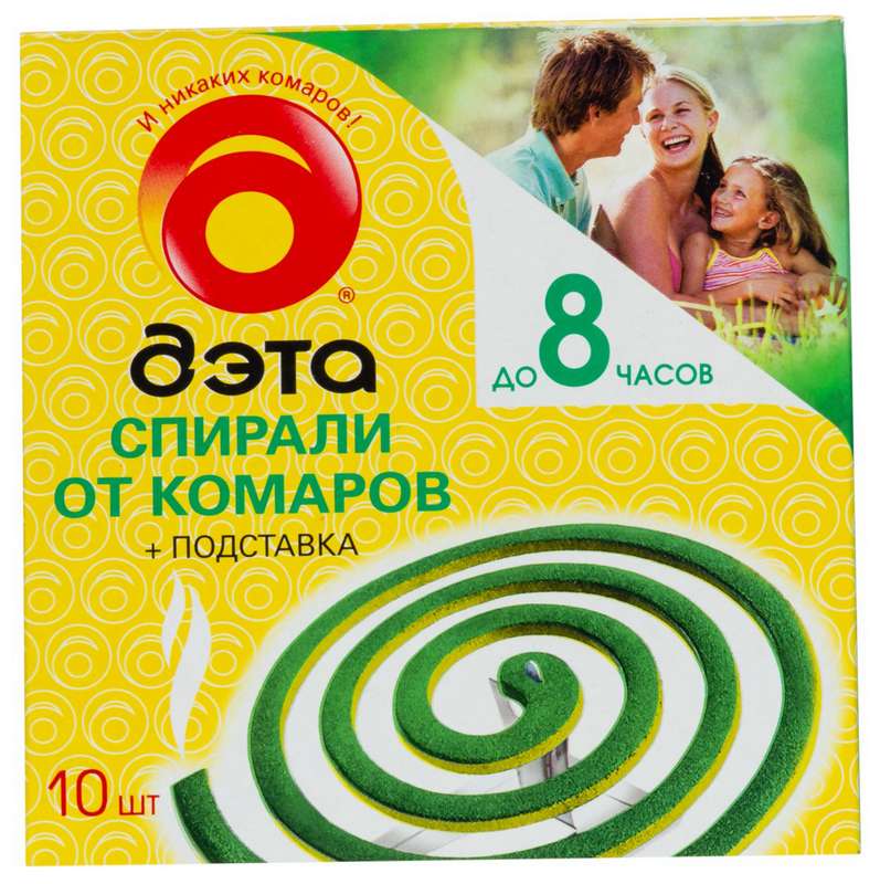 Дэта спирали от комаров и всех летающих насекомых №10