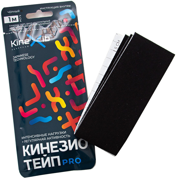 Кинексиб Про Кинезио-Тейп Бинт 5смх1м черный Winner Industries (Shenzhen) Co., Ltd.
