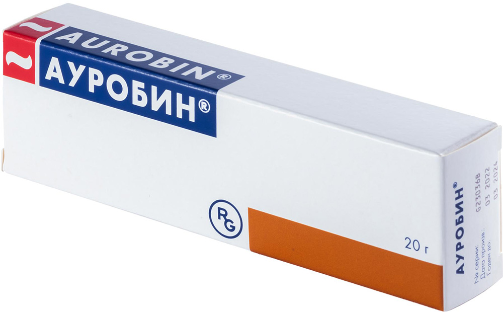 Ауробин 20г мазь