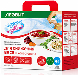 Леовит Биослимика система питания Снижение веса и Холестерина 2 Этап 602г