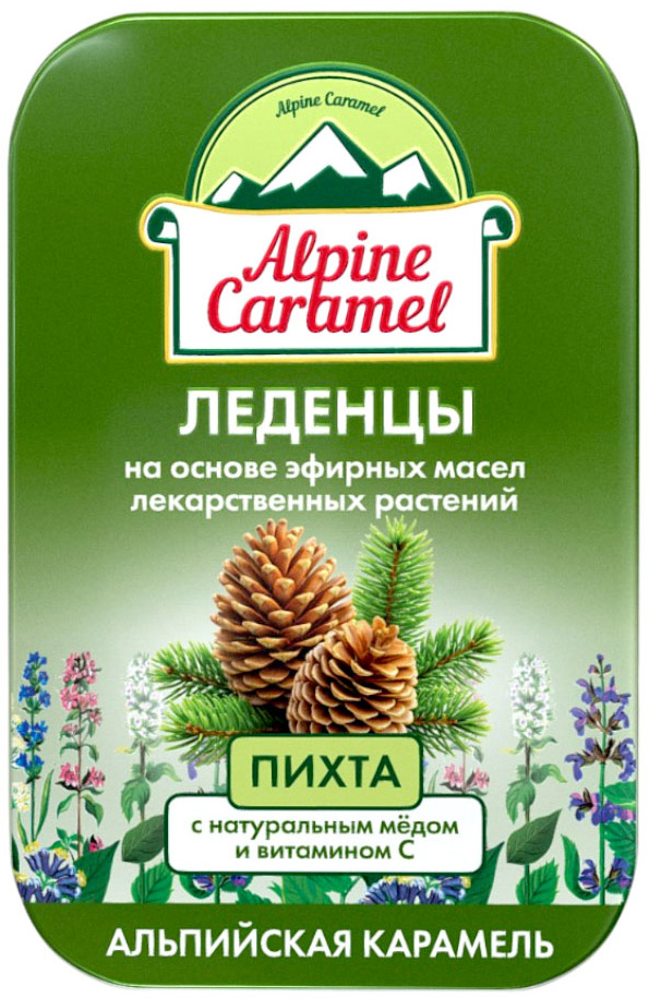 Альпийская Карамель леденцы детские Мёд/Витамин С/Пихта 53г
