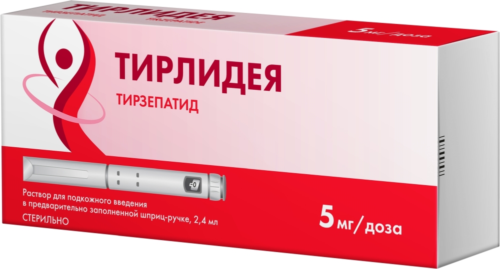 Тирлидея 5мг/доза 2,4мл раствор для подкожного введения шприц-ручка (в комплекте с иглами 4шт)