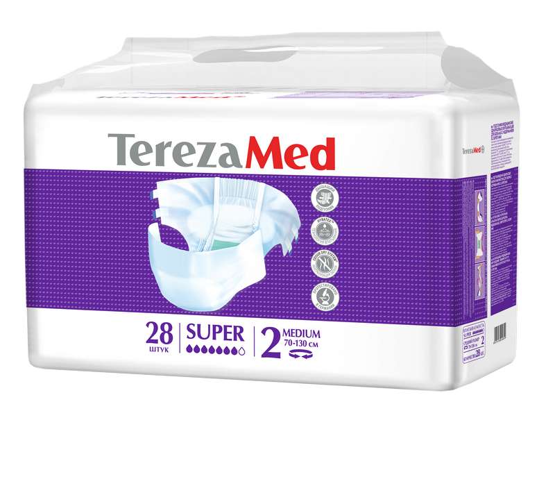 ТЕРЕЗАМЕД подгузники для взрослых Супер Медиум размер 2 28 шт.