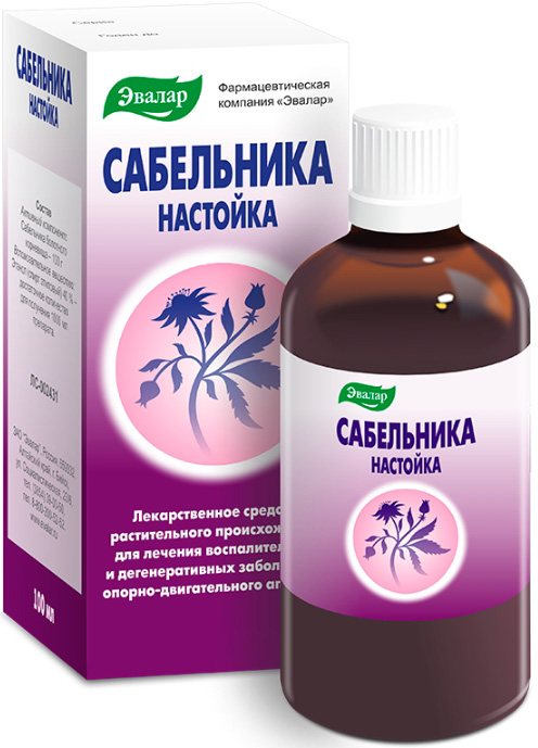 Сабельника Настойка 100мл Эвалар