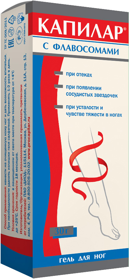 Капилар гель для ног 30г