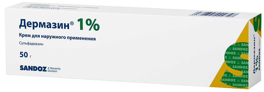 Дермазин 1% 50г крем туба