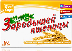 Масло Зародышей Пшеницы капсулы 0,3г 60 шт. РеалКапс
