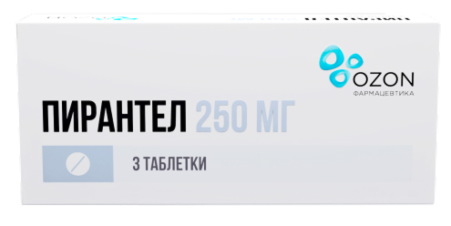 Пирантел 250мг 3 шт. таблетки