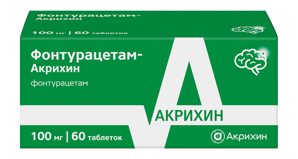 Фонтурацетам-акрихин 100мг 60 шт. таблетки