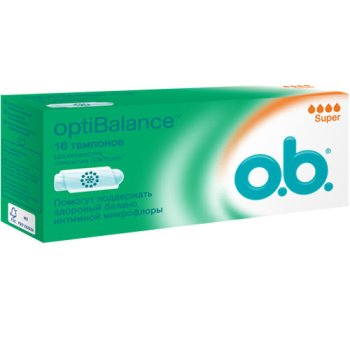 

О.Б. ОПТИБАЛАНС тампоны Супер 16 шт. Джонсон & Джонсон