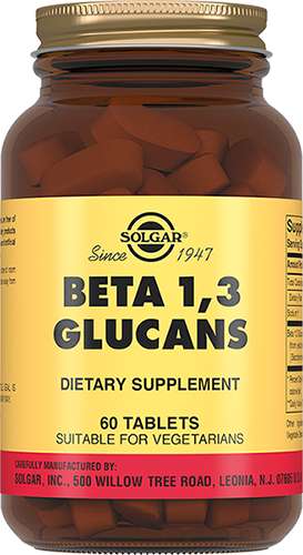 Солгар бета-глюканы 1,3 таблетки 60 шт.