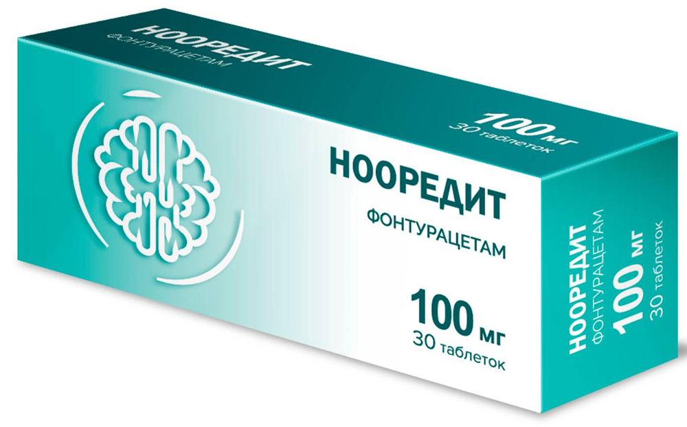 Нооредит 100мг 30 шт. таблетки