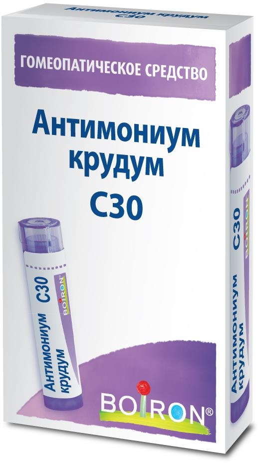 Антимониум Крудум С30 4г гранулы гомеопатические