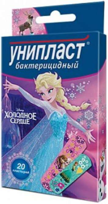 

УНИПЛАСТ пластырь бактерицидный детский Холодное сердце 20 шт.