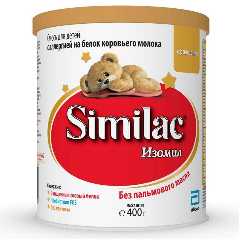 

СИМИЛАК Изомил смесь на основе изолята белков сои 0+ 400г