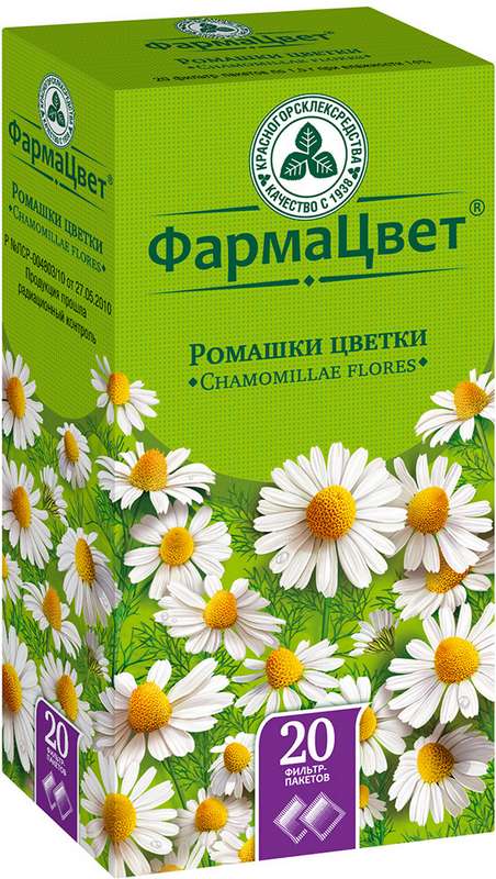 

Ромашки цветки 20 шт. фильтр-пакет