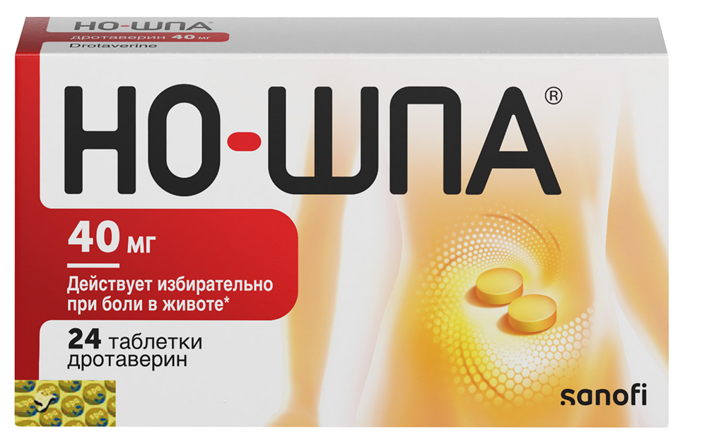 Но-Шпа 40мг 24 шт. таблетки