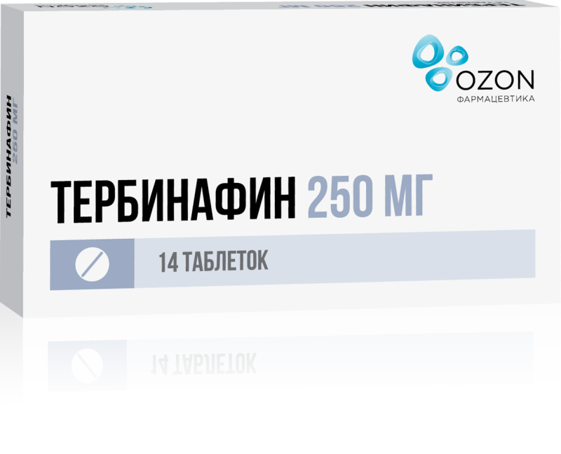 

ТЕРБИНАФИН 250мг 14 шт. таблетки