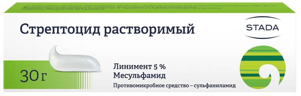 Стрептоцид 5% 30г линимент Нижфарм