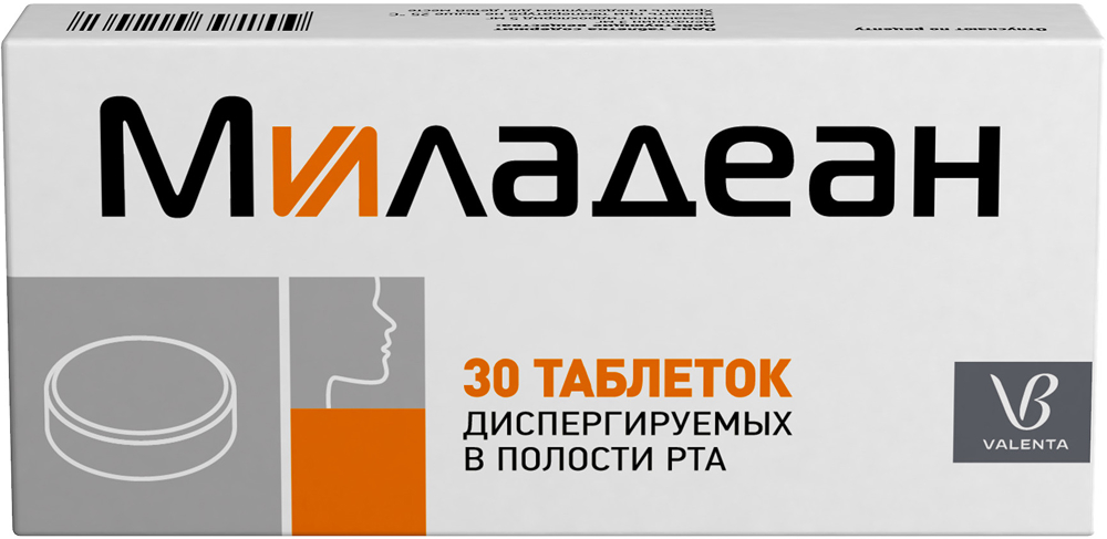 Миладеан 3мг+5мг 30 шт. таблетки диспергируемые в полости рта, фото №1