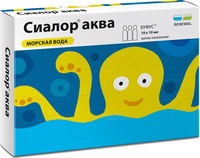 Сиалор Аква 10мл 10 шт. капли назальные Обновление Реневал Пфк