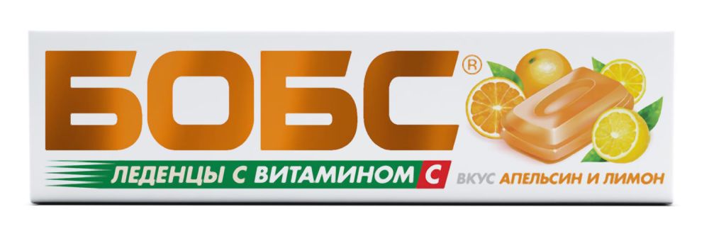 Бобс леденцы апельсин/лимон 35г