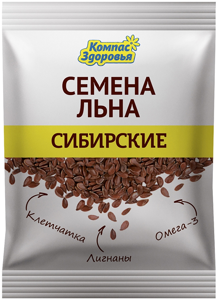 Семена Льна сибирские 40г Компас Здоровья