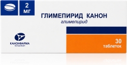 Глимепирид Канон 2мг 30 шт. таблетки