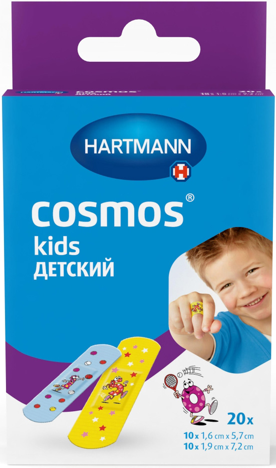 Хартманн Космос Кидс пластырь 2-х размеров 20 шт. Paul Hartmann