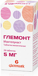 Глемонт 5мг 28 шт. таблетки жевательные .