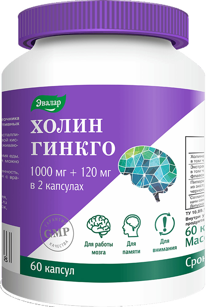 Холин гинкго капсулы 60 шт.