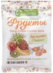 

ЛАКОМСТВА ДЛЯ ЗДОРОВЬЯ карамель леденцовая Мультифрукт без сахара 50г