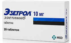 Эзетрол 10мг 28 шт. таблетки