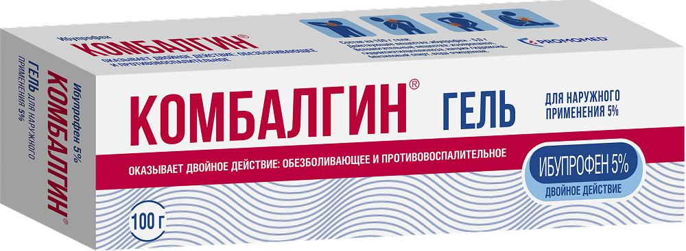 Комбалгин 5% 100г гель для наружного применения