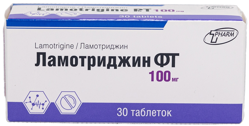 Ламотриджин Фт 100мг 30 шт. таблетки